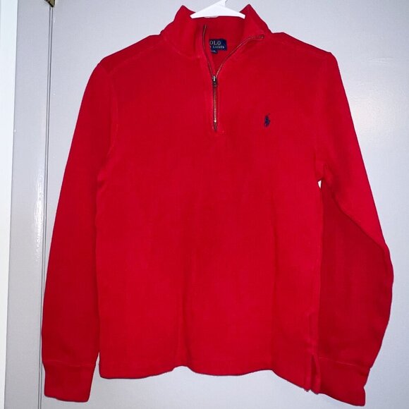 Polo Ralph Lauren Other - Polo Ralph Lauren Boy's 1/4 Zip Sweater Red Size XL (18-20)